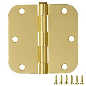 Design House 044321189631 6-pack 3.5-inch X Interior Door Hinges With 5/8-inch Radius Satin B