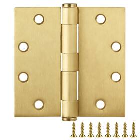 Design House 044321189662 Door Hinges For Interior Doors 6-pack 4.5-inch X Square Steel