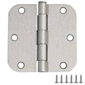 Design House 044321189686 Door Hinges For Interior Doors 6-pack 3.5-inch X Rounded 5/8-inch