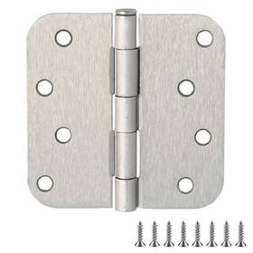 Design House 044321189709 Door Hinges For Interior Doors 6-pack 4-inch X Rounded 5/8-inch Radi