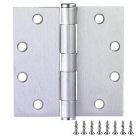 Design House 044321189723 Door Hinges For Interior Doors 6-pack 4.5-inch X Square Steel