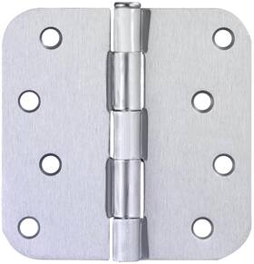 184465 Design House 4 Inch X Butt 5/8 Radius Corner Surface Mount - Chrome