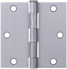 185926 Design House 3-1/2 Inch X Butt Square Corner Surface - Chrome