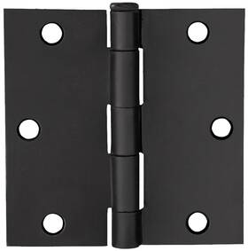 185934 Design House 3-1/2 Inch X Butt Square Corner Surface - Black