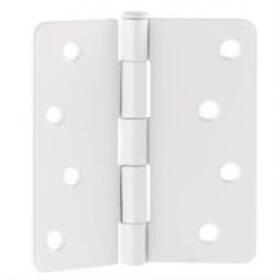 186056 Design House 4 Inch X Butt 1/4 Radius Corner Surface Mount - White