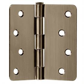 186080 Design House 4 Inch X Butt 1/4 Radius Corner Surface Mount - Brass