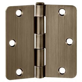 188383 Design House 3-1/2 Inch X Butt 1/4 Radius Corner - Brass