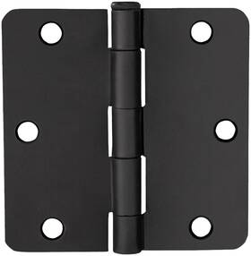 188896 Design House 3-1/2 Inch X Butt 1/4 Radius Corner - Black