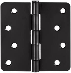 188953 Design House 4 Inch X Butt 1/4 Radius Corner Surface Mount - Black