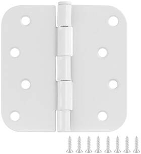 189381 Design House 4 Inch X Plain Bearing 5/8 Radius Corner - White