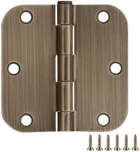 189753 Design House 3-1/2 Inch X Plain Bearing 5/8 Radius - Brass