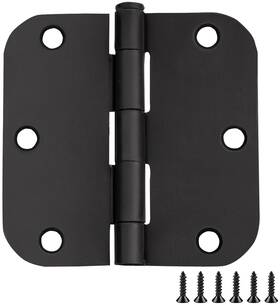 189761 Design House 3-1/2 Inch X Plain Bearing 5/8 Radius - Black