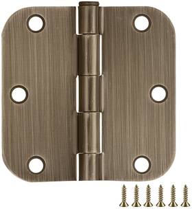 189811 Design House 3-1/2 Inch X Plain Bearing 5/8 Radius - Brass