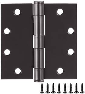189845 Design House 4-1/2 Inch X Plain Bearing Square Corner - Black