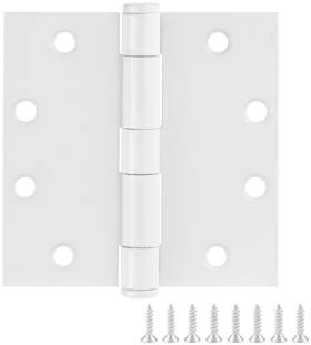 189928 Design House 4-1/2 Inch X Plain Bearing Square Corner - White