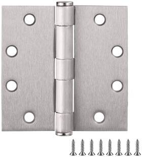 189944 Design House 4-1/2 Inch X Plain Bearing Square Corner - Nickel