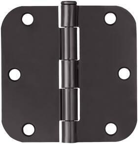 191148 Design House 3-1/2 Inch X Butt 5/8 Radius Corner - Black