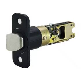 Design House 445044517535 6-way Matte Black Round Corner Universal Passage Latch