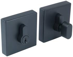 595702 Design House Emblem Single Cylinder Keyed Entry Deadbolt - Black