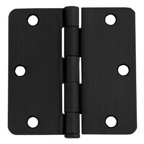 Design House 711181608892 3-1/2 Inch X 1/4 Radius Oil Rubbed Bronze Door Hinge Value Pack 10 Per