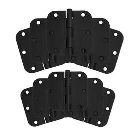 Design House 726084832251 3-1/2 Inch X 5/8 Radius Matte Black Door Hinge Value Pack 10 Per