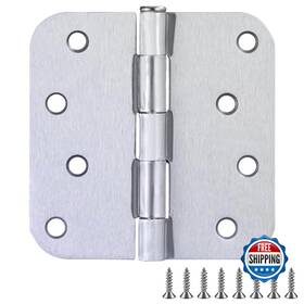 B0cyr7p9cx Design House 4x4in Rounded Steel Door Hinge 5/8 Inch Radius 9-pack Brushed Chrome