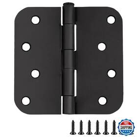 B0d2lszxp9 Design House 4x4 Inch Matte Black 5/8 Radius Interior Door Hinges 9-pack