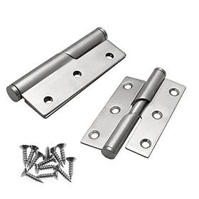 Dghaop 729388444106 2pcs Stainless Steel Lifting Hinge 3 Inch Rising Butt Handed Lift Off Door Rig