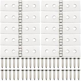 60708-ndh-10 Dgzzi 10pcs Stainless Steel Folding Butt Hinge With Screws 15x54.5mm Household Hard