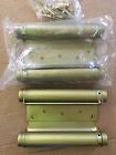 Dh-tan5006-us3 Co Polished Brass Double Action Spring Hinges Swinging Doors New