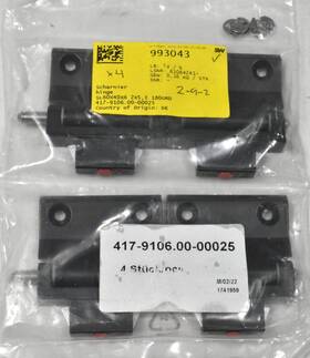 417-9106.00-00025 Dirak Hinge Black Pack Of 4