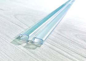 2024987 Distinctandunique Clear Pvc Piano Style Living Hinge For 3/16 Inch 4.5mm Or 1/8 3mm Material