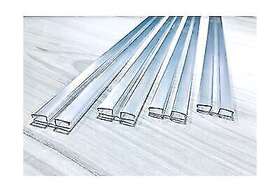 2026005 Distinctandunique Clear Pvc Piano Style Living Hinge For 1/4 Inch 6mm Material