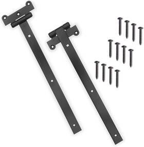 Diyworld 744759568182 Home Improvement Door Hinges Pack Of 2 18-inch Matte Black 4mm Thick
