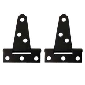 1735416lssn Doitool 2pcs Black T Strap Hinges Heavy Duty Gate For Wooden Fences Or