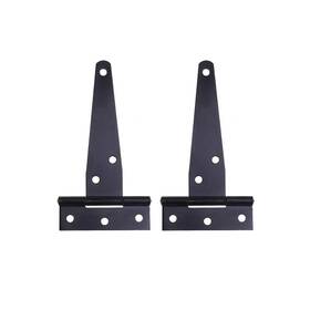 Doitool 738568829992 2 Pcs 3 Inch Heavy Duty T Shape Door Hinges Furniture Black Sturdy Design