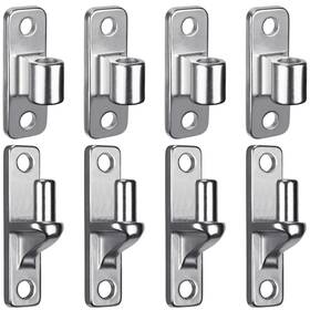 Dbfgh-01-4p Dolibest Heavy Duty 304 Stainless Steel Gate Hinges Non-welded Silver 4-pack