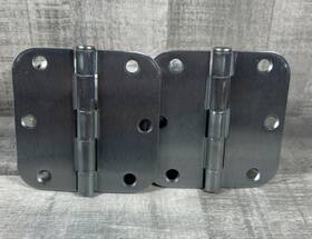 Rpb73535-58-64 Don-jo Manufacturing 5/8 Inch Radius Door Hinge 3.5 X3.5 - Satin Nickel 8 Pcs