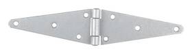 01-3414-123 Dots 6 Inch Heavy Duty Galvanized Steel Strap Hinge Surface Mount Gate Door 8 Hole Pair