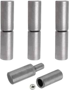 Dsbgkji 445049735729 4 Pcs Weldable Steel Barrel Hinges Inch X1 Heavy Duty 1200 Lbs Load For Metal Gat