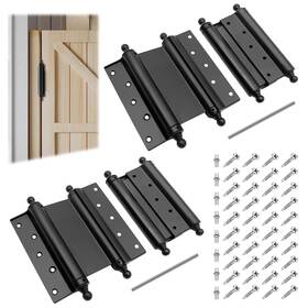 Xyhthy1-b Dtructiew 6 Inch Double Action Spring Hinges 4 Pack Self Closing Door For Indoor/ou