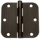 Dyn-58-3.5x3.5-10b-18pk Dynasty Hardware Door Hinges Radius Corner Oil Rubbed Bronze Pack