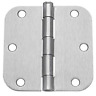 Dyn-58-3.5x3.5-us15-24pk Dynasty Hardware Door Hinges Radius Corner Satin Nickel 689720571894