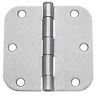 Dyn-58-3.5x3.5-us15-36pk Dynasty Hardware Door Hinges Radius Corner Satin Nickel 689718760996