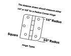 Dyn-sq-35x35-us15-18pk Dynasty Hardware 3-1-2 Door 636134553350