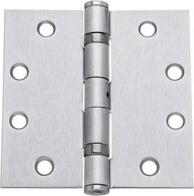 Dynasty Hardware 445016018046 Ball Bearing Door Hinge 4-1/2 Inch X4-1/2 Full Mortise Brushed