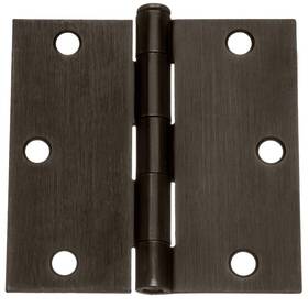 Dynasty Hardware 636134553312 3-1/2 Inch Door Hinges Square Corner Oil Rubbed Bronze 8-pack