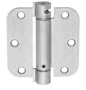 Sp-35-58-us15 Dynasty Hardware 3-1/2 Inch X Mortise Spring Hinge With 5/8 Radius Corners Satin Nickel -