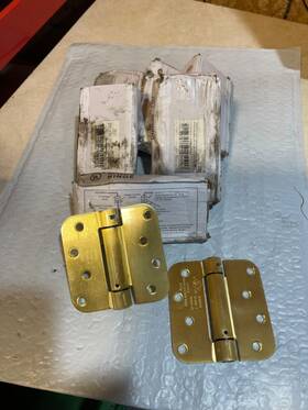 Sp-40-58-us4-l Dynasty Hardware 6 Pair 4 Inch Spring Loaded Door Hinge Self Closing With 5/8 Corners S3