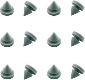 Dsilencer-gy12 Dzs Elec 12pcs Hinge Outlet Door Silencer Heavy Duty Rubber 1/2 Inch Diameter